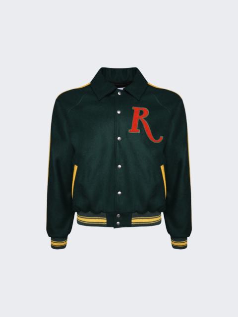 Rhude Raglan Varsity Jacket Green