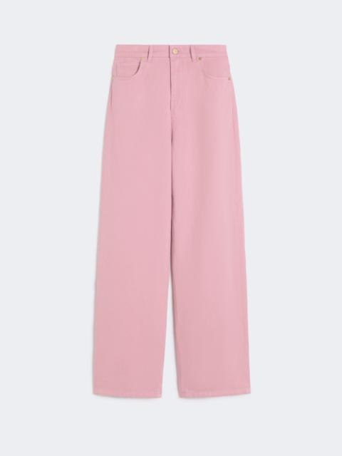 'S Max Mara Cotton and linen 5-pocket trousers - PEONY