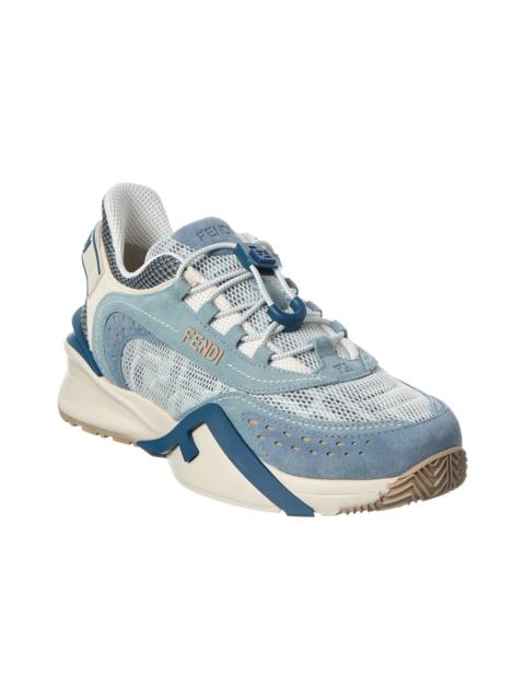 FENDI FENDI Flow Mesh & Leather Sneaker