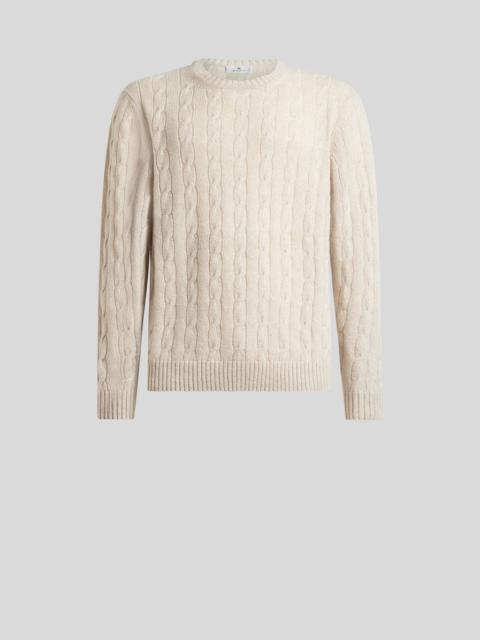 Etro CABLE-KNIT CASHMERE SWEATER