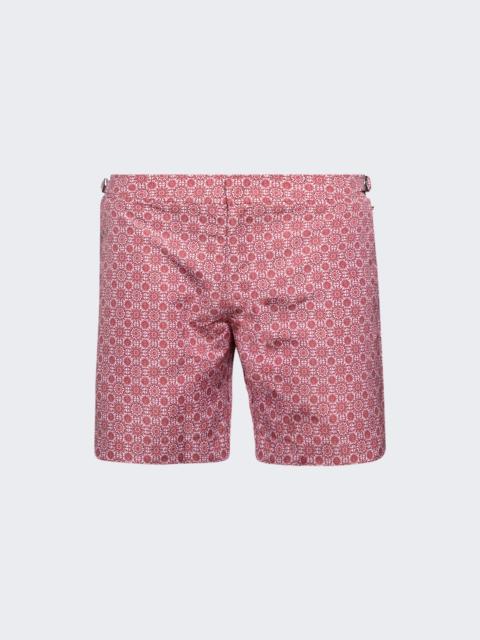 ORLEBAR BROWN Bulldog Alchemy Swim Shorts Dark Ruby