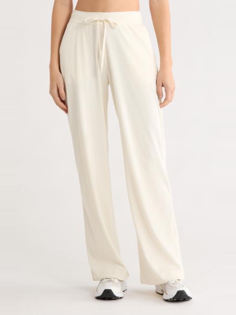 BEYOND YOGA Beyond Yoga Breathe Easy Corduroy Drawstring Waist Pants in Dove at Nordstrom