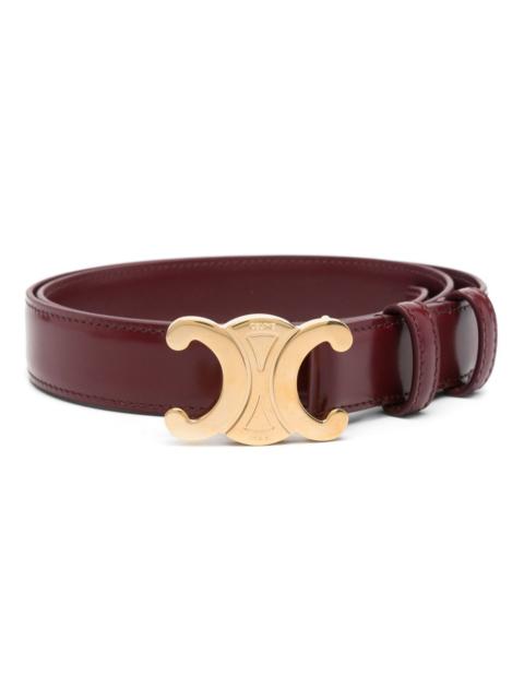 CELINE Celine Women Triomphe Leather Belt