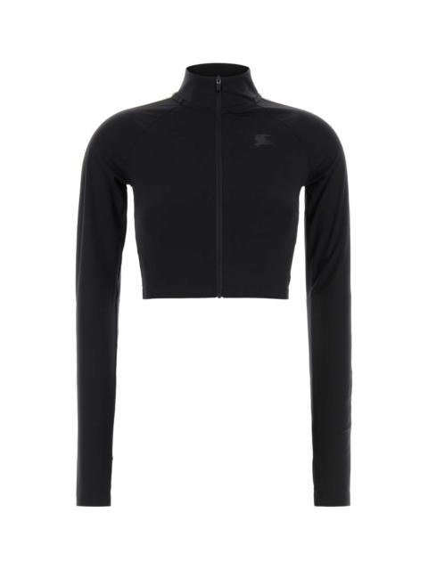 Burberry Burberry Women Black Stretch Nylon Sweatshirt