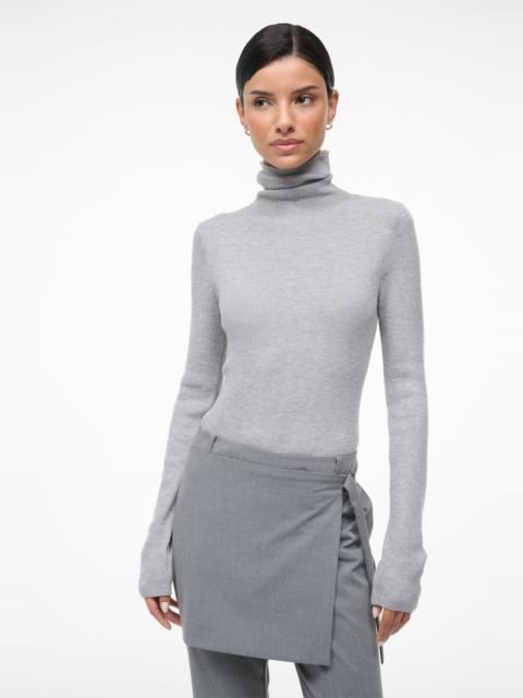 STAUD STAUD TONI SUPERFINECASHMERE SWEATER ASH GREY