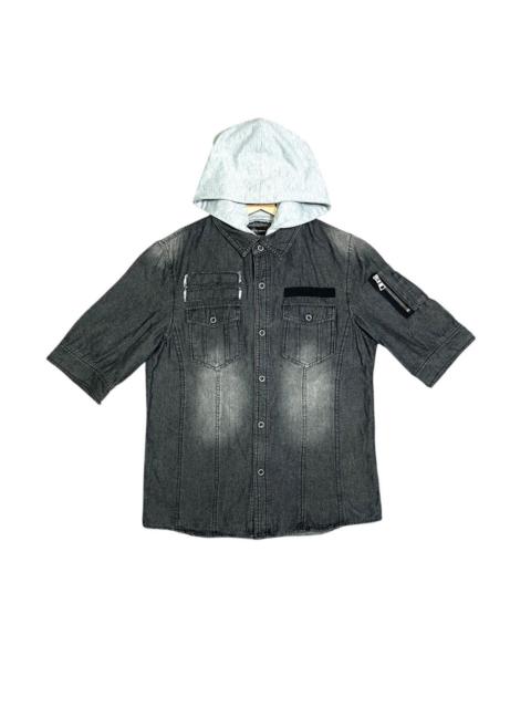 Other Designers If Six Was Nine - Vintage In The Attic Homme Buttons Hoodie Denim Jacket