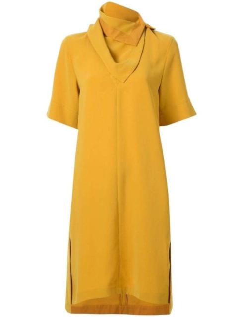 Other Designers Scarf Neck Crepe Dress