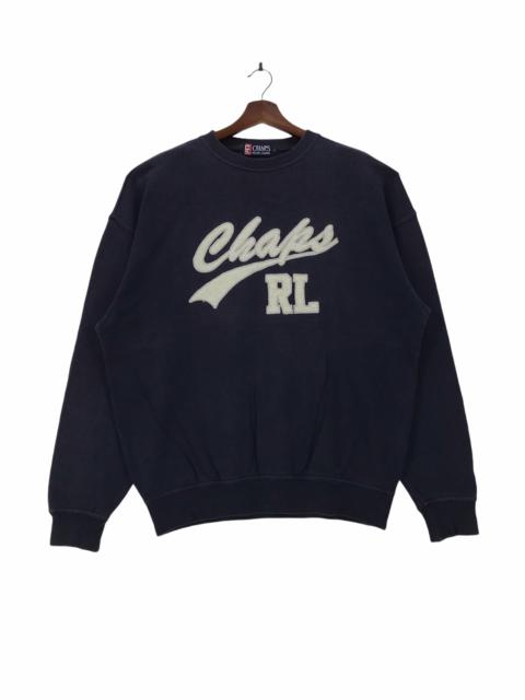Other Designers Vintage - Vintage Chaps Ralph Lauren Spellout Embroidery Sweatshirt