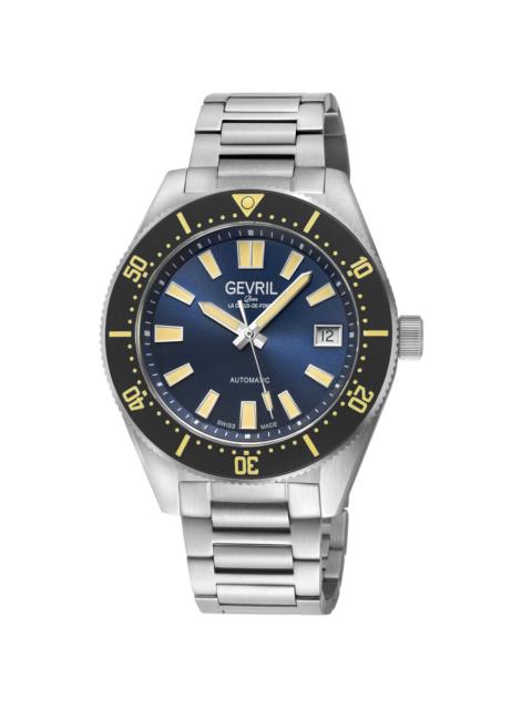 Other Designers Gevril Mariner Row Automatic Blue Dial Men's Watch 46903B