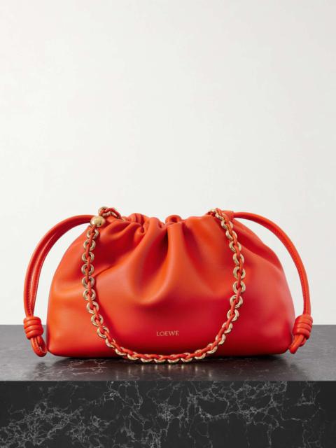 Flamenco leather clutch