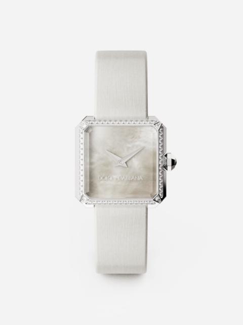 Dolce & Gabbana Sofia steel watch with colorless diamonds