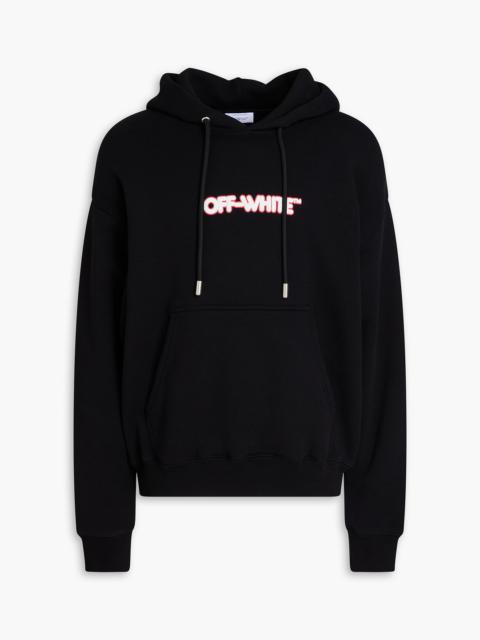 Off-White Printed French cotton-terry hoodie