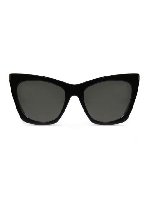 SAINT LAURENT SL 214 KATE SUNGLASSES | BLACK
