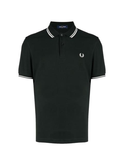 Fred Perry contrast-trim cotton polo shirt