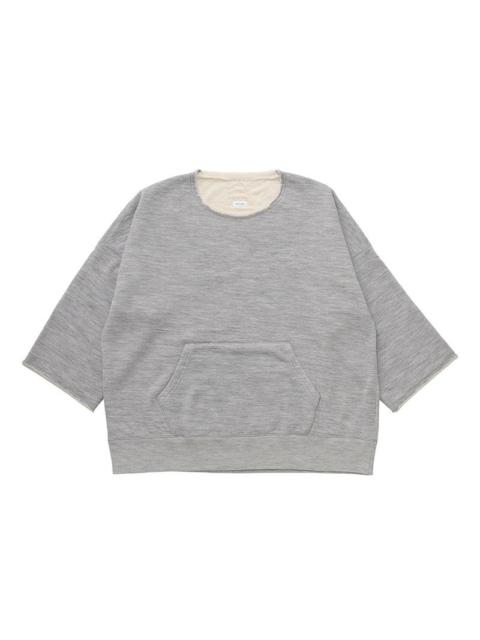 visvim BURROW DUAL SWEAT (SUPERFINE) GREY