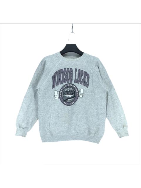 Other Designers Vintage - Vintage WINDSOR LOCKS Big Logo Sweatshirts #2268-89