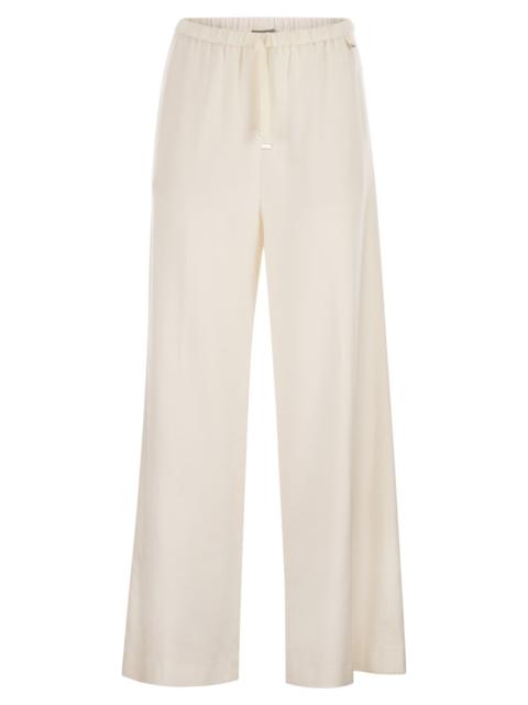 Herno Herno Women Resort Trousers In Cashmere And Silk