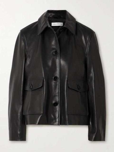 Louise leather jacket Black