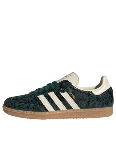 adidas (WMNS) adidas Samba OG Faux Snakeskin 'Collegiate Green' JR8848