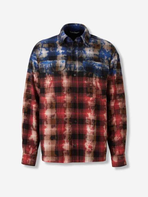 Palm Angels CAMISA CUADROS ESTAMPADO