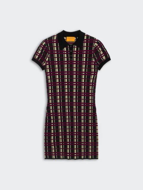 GUEST IN RESIDENCE Plaid Polo Dress