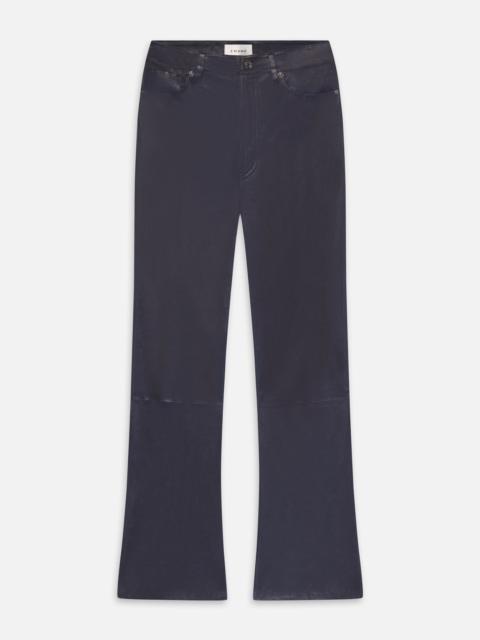 FRAME The Leather Reboot Crop in Dark Indigo