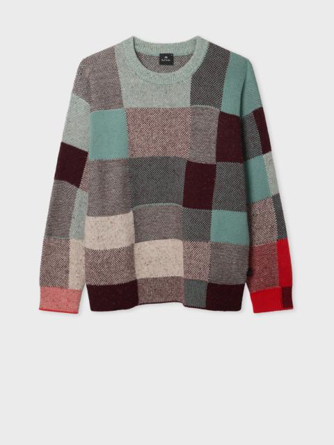 Paul Smith Multicolour Patchwork Cotton & Wool-Blend Sweater