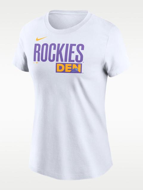 Nike Colorado Rockies City Connect Wordmark Women's Nike MLB T-Shirt