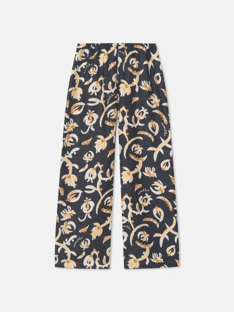 Nanushka Printed Silk Twill Pants