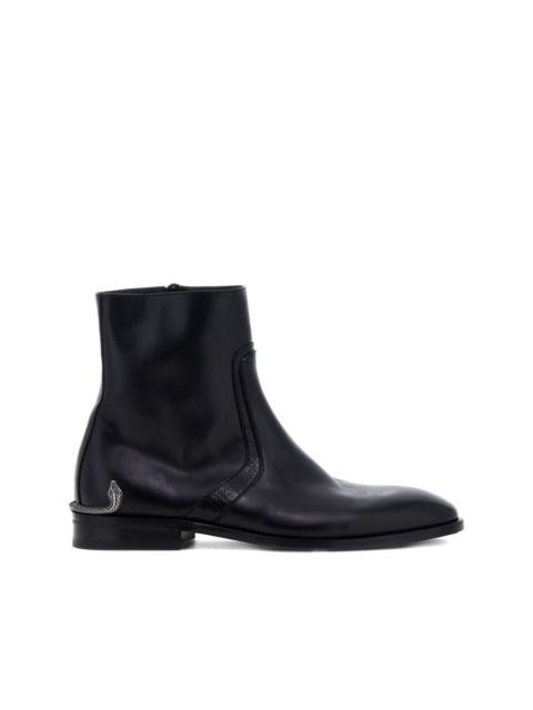 leather ankle boots