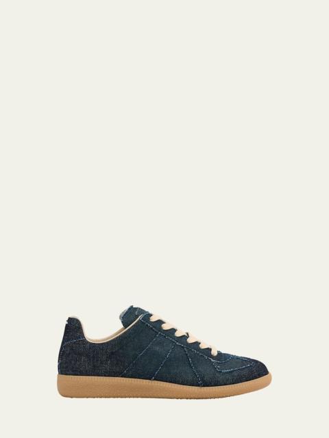 Maison Margiela Replica Denim T-Toe Low-Top Sneakers