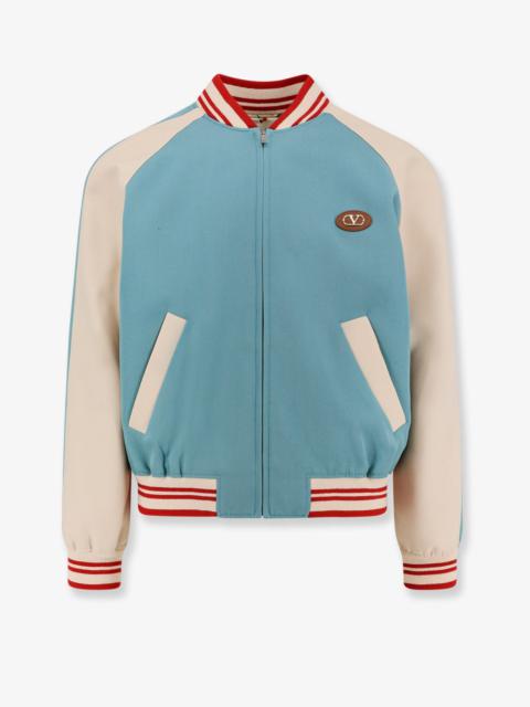 Valentino Valentino Men Le Chat De La Maison Virgin Wool Bomber Jacket