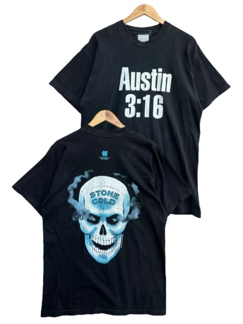 Other Designers Vintage 90s Stone Cold Steve Austin 3:16 Skull Black Tees