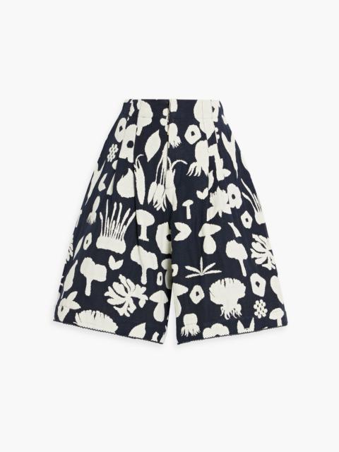 Agua by Agua Bendita Manaure Setas cotton-blend jacquard shorts