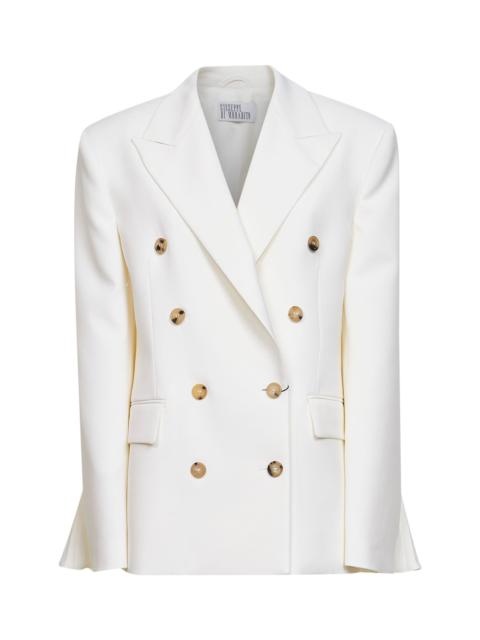 Other Designers Giuseppe Di Morabito Women White Virgin Wool Double-Breasted Blazer