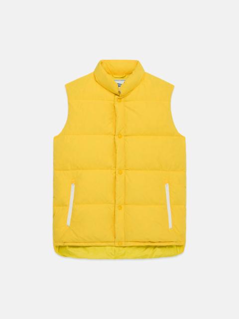J. PRESS YELLOW DOWN PUFFER VEST - TRIM FIT