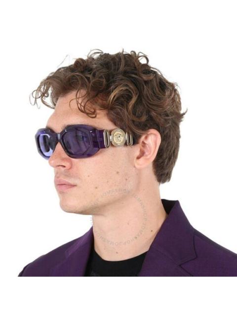 VERSACE NEW Versace VE4425U MEDUSA BIGGIE 54191A  Purple Transparent Unisex Sunglassses