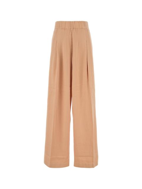Dries Van Noten Salmon cupro blend Pila wide-leg pant