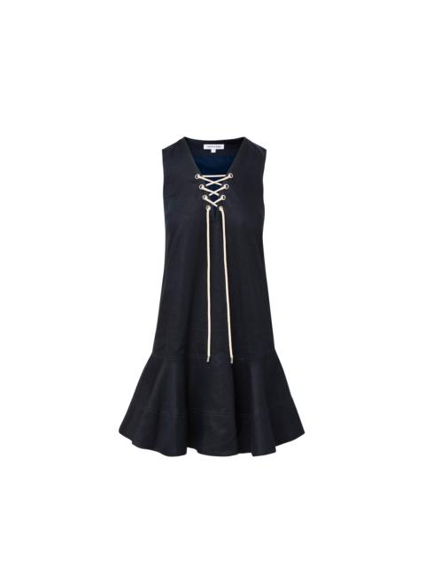 VERONICA BEARD TREENA LINEN MINI DRESS