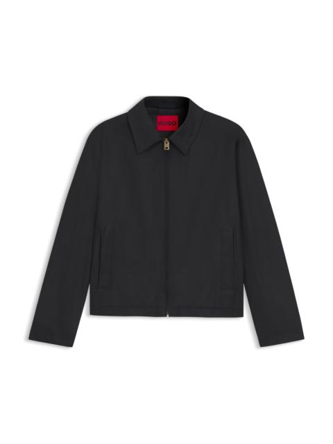 HUGO REGULAR-FIT JACKET IN STRETCH COTTON