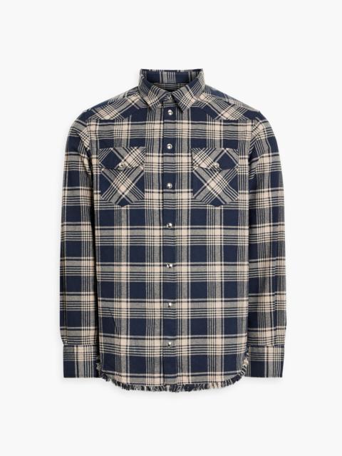 Other Designers Msito checked cotton-blend twill shirt