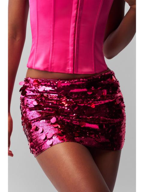 GUIZIO LOW RISE PAILLETTE SKIRT