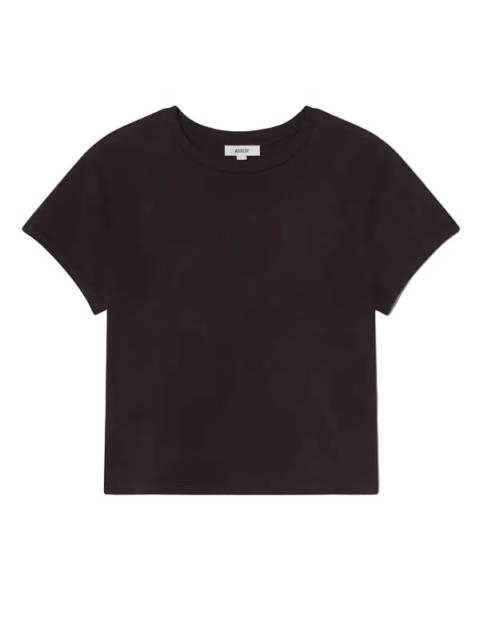 AGOLDE Adine Shrunken Tee in Eggplant