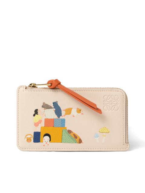 Loewe Hamster Coin Cardholder in Talc