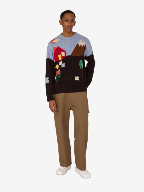 Moschino DOUBLE COTTON TRICOTINE PANTS