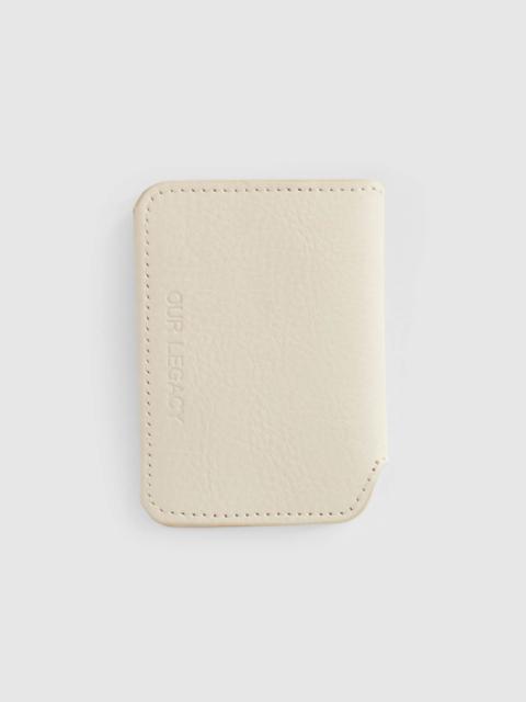 Our Legacy Card Case Deep Ecru Leather