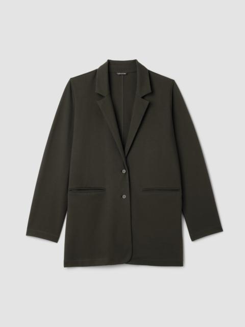 EILEEN FISHER Washable Flex Ponte Long Blazer