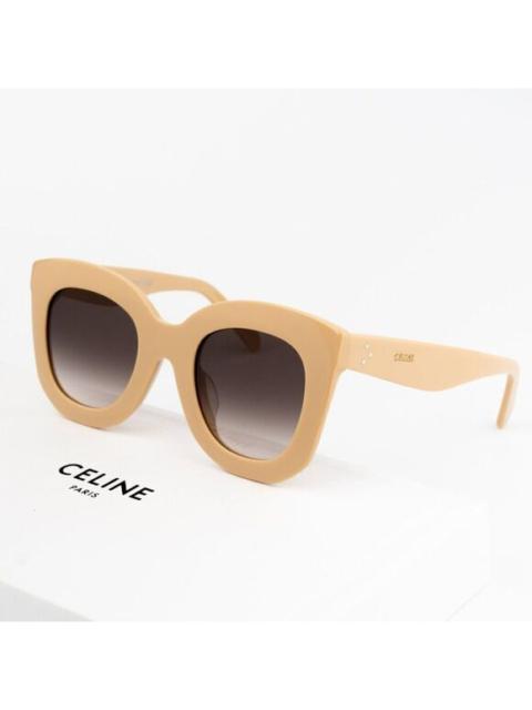 CELINE NEW Celine CL4005FN 57Z Beige Gradient Violet Geometric Women Sunglasses