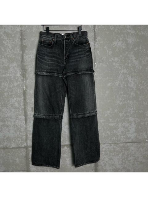 BALENCIAGA Balenciaga Three-Section Patchwork Jeans
