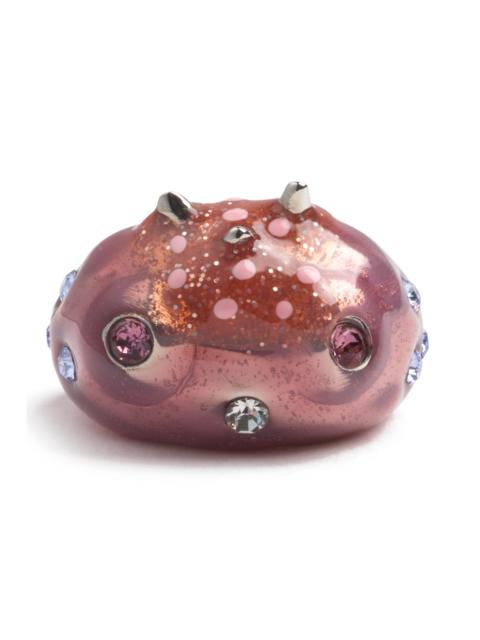 Collina Strada GLITTER PINK  LILAC RHINO BABY RING